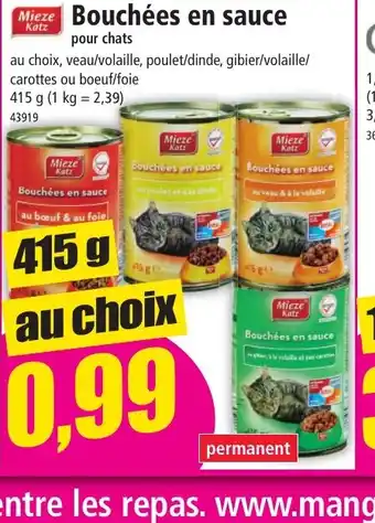 Norma Bouchées en sauce offre