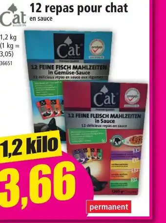 Norma 12 repas pour chat offre