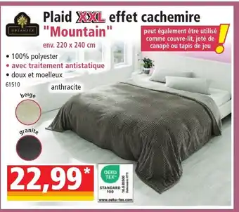 Norma Plaid XXL effet cachemire "Mountain" offre