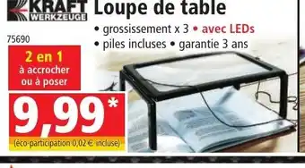 Norma KRAFT Loupe de table offre