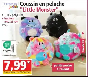 Norma Coussin en peluche "Little Monster offre