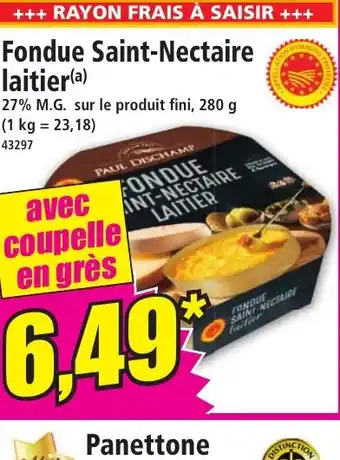 Fondue Saint-Nectaire laitier