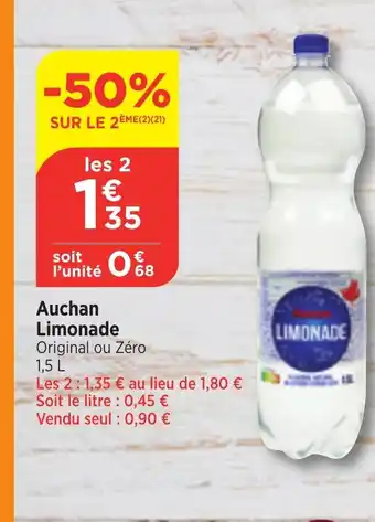 Bi1 Auchan Limonade offre