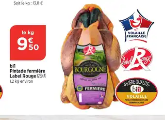 Bi1 Pintade fermière Label Rouge offre