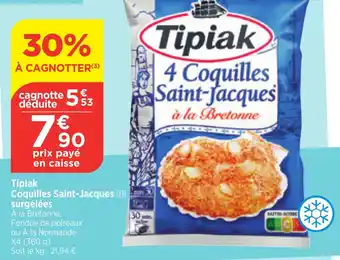 Bi1 Tipiak Coquilles Saint-Jacques surgelées offre