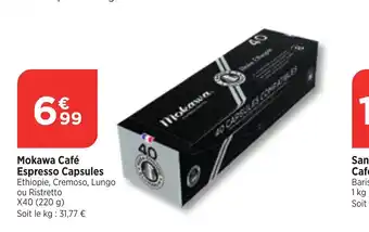 Bi1 Mokawa Café Espresso Capsules Ethiopie, Cremoso, Lungo ou Ristretto offre