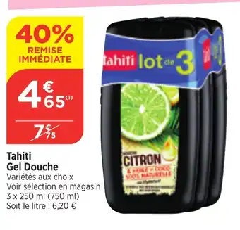 Bi1 Tahiti Gel Douche offre