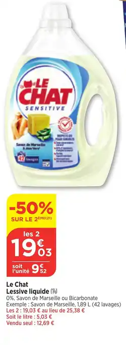 Bi1 Le Chat Lessive liquide (14) offre