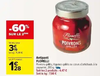 Carrefour Market Antipasti FLORELLI offre