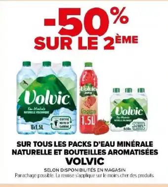Carrefour Market SUR TOUS LES PACKS D'EAU MINÉRALE NATURELLE ET BOUTEILLES AROMATISÉES offre