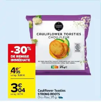 Carrefour Market Cauliflower Toasties STRONG ROOTS offre