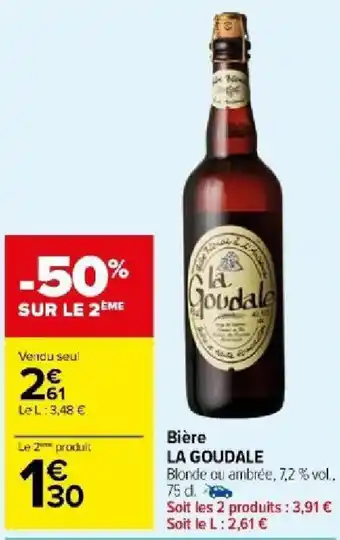 Carrefour Market Bière LA GOUDALE offre