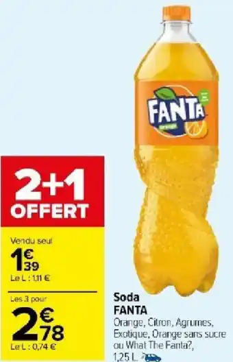 Carrefour Market Soda FANTA offre