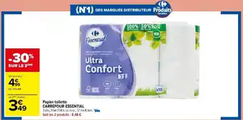Carrefour Market Papier toilette CARREFOUR ESSENTIAL offre