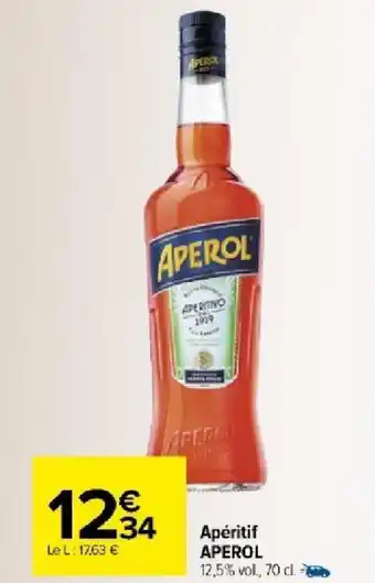 Carrefour Market Apéritif APEROL offre