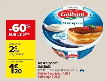 Carrefour Market Mascarpone GALBANI offre
