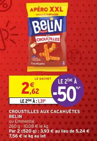 Intermarché CROUSTILLES AUX CACAHUÈTES BELIN offre