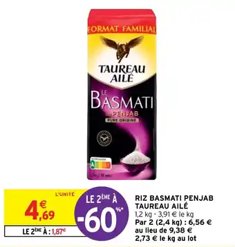 Intermarché RIZ BASMATI PENJAB TAUREAU AILÉ offre