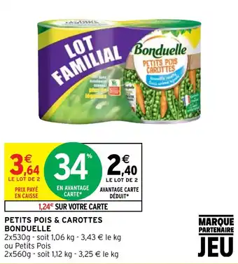 Intermarché PETITS POIS & CAROTTES BONDUELLE offre