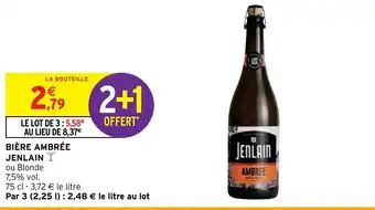 Intermarché BIÈRE AMBRÉE JENLAIN Y offre
