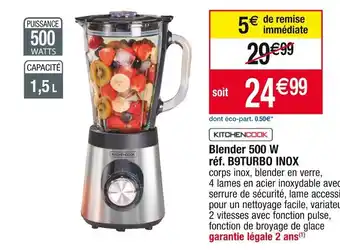 Cora x Carrefour Blender 500 W réf. B9TURBO INOX offre