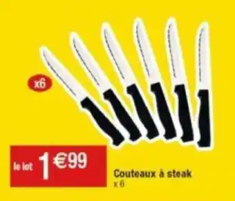 Cora x Carrefour Couteaux à steak offre