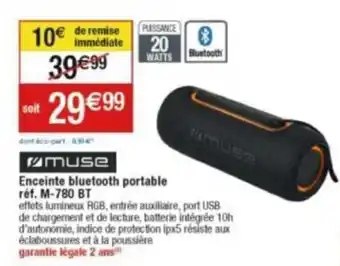 Cora x Carrefour Enceinte bluetooth portable réf. M-780 BT offre