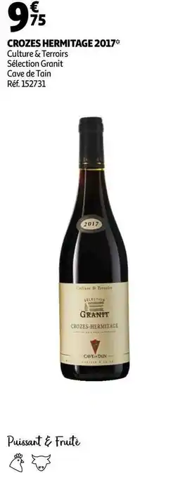 Auchan Crozes hermitage 2017 offre