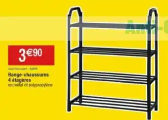 Cora x Carrefour Range-chaussures 4 étagères offre