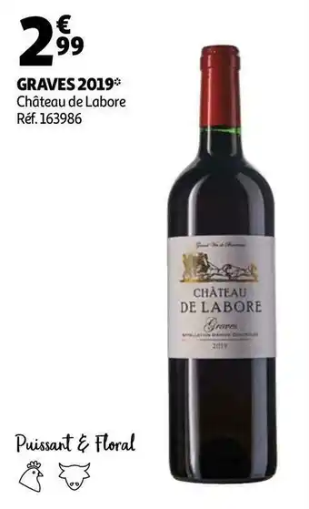 Auchan Château de labore graves 2019 offre