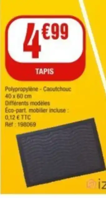 La Foir'Fouille TAPIS offre