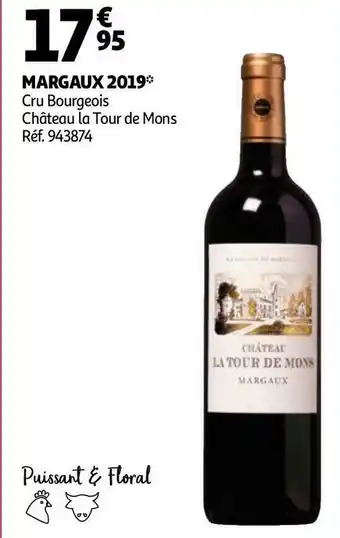 Auchan Château la tour de mons margaux 2019 offre