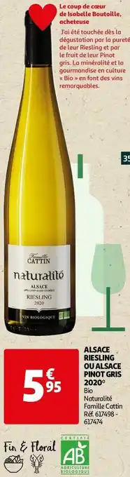 Famille cattin alsace riesling ou alsace pinot gris 2020