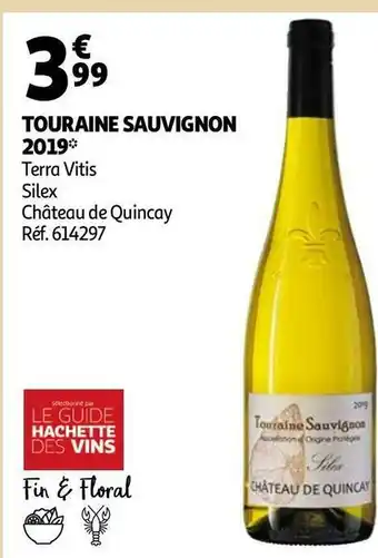 Auchan Château de quincay touraine sauvignon offre