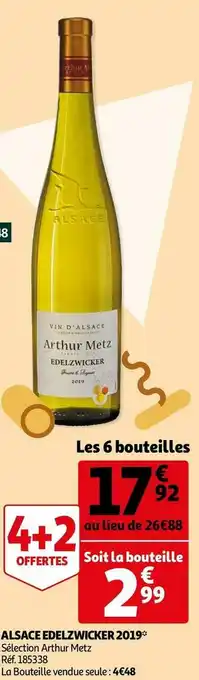 Sélection arthur metz alsace edelzwicker 2019