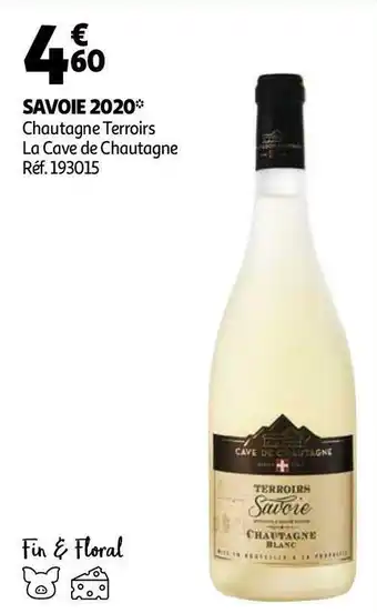 Auchan Chautagne terroirs savoie 2020 offre