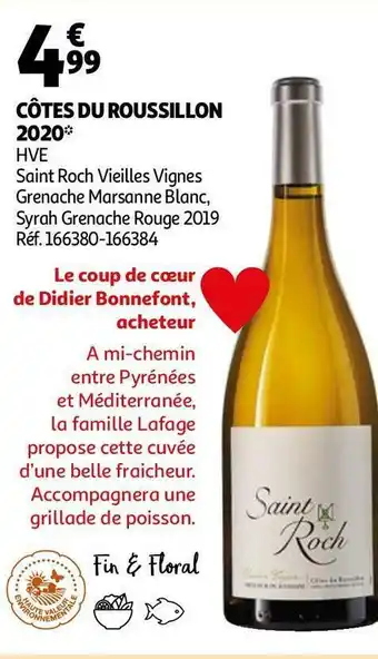 Saint roch vieilles vignes cĂŽtes du roussillon 2020