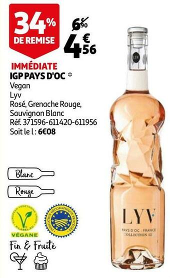 Auchan Lyv igp pays d'oc offre
