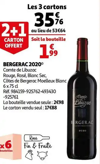 Auchan Comte de libuzac bergerac 2020 offre