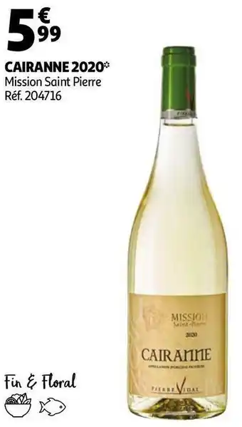 Auchan Mission saint pierre cairanne 2020 offre