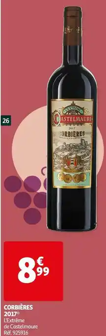 Auchan L'extrême de castelmaure corbières 2017 offre