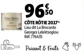 Auchan Côte rôtie 2017 offre