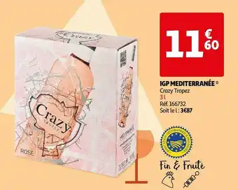 Auchan Crazy tropez igp mediterranée offre