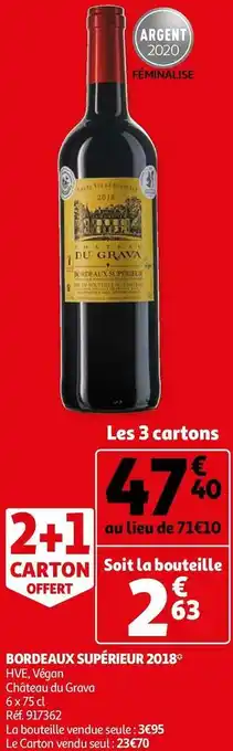 Château du grava bordeaux supérieur 2018