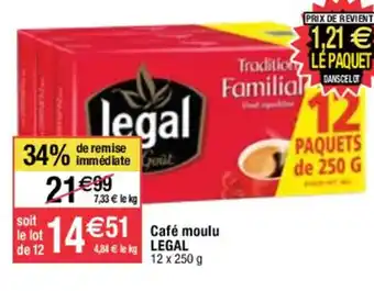 Migros Café moulu LEGAL offre