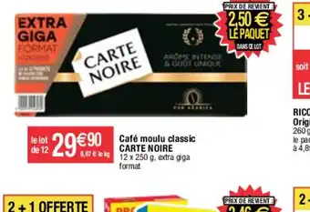 Migros Café moulu classic CARTE NOIRE offre