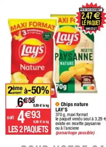 Migros Chips nature LAY'S offre