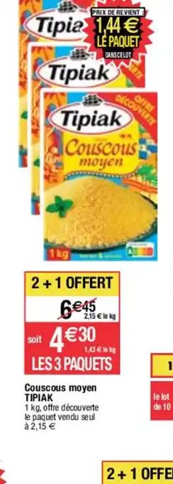 Migros Couscous moyen offre