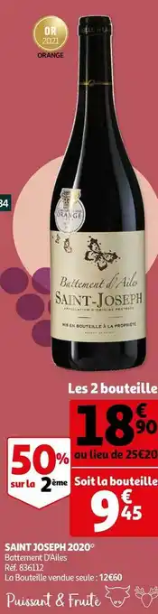 Auchan Battement d'ailes saint joseph 2020 offre