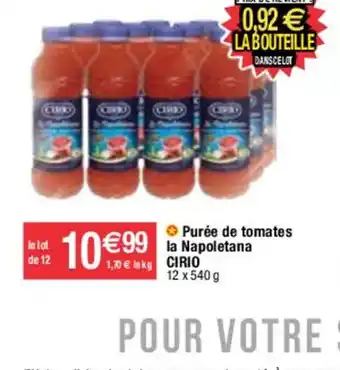 Migros Purée de tomates offre